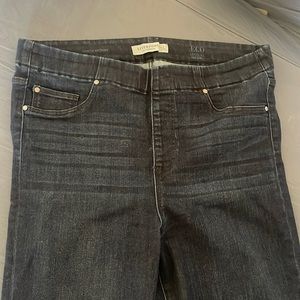 Liverpool stretch, dark denim, leggings